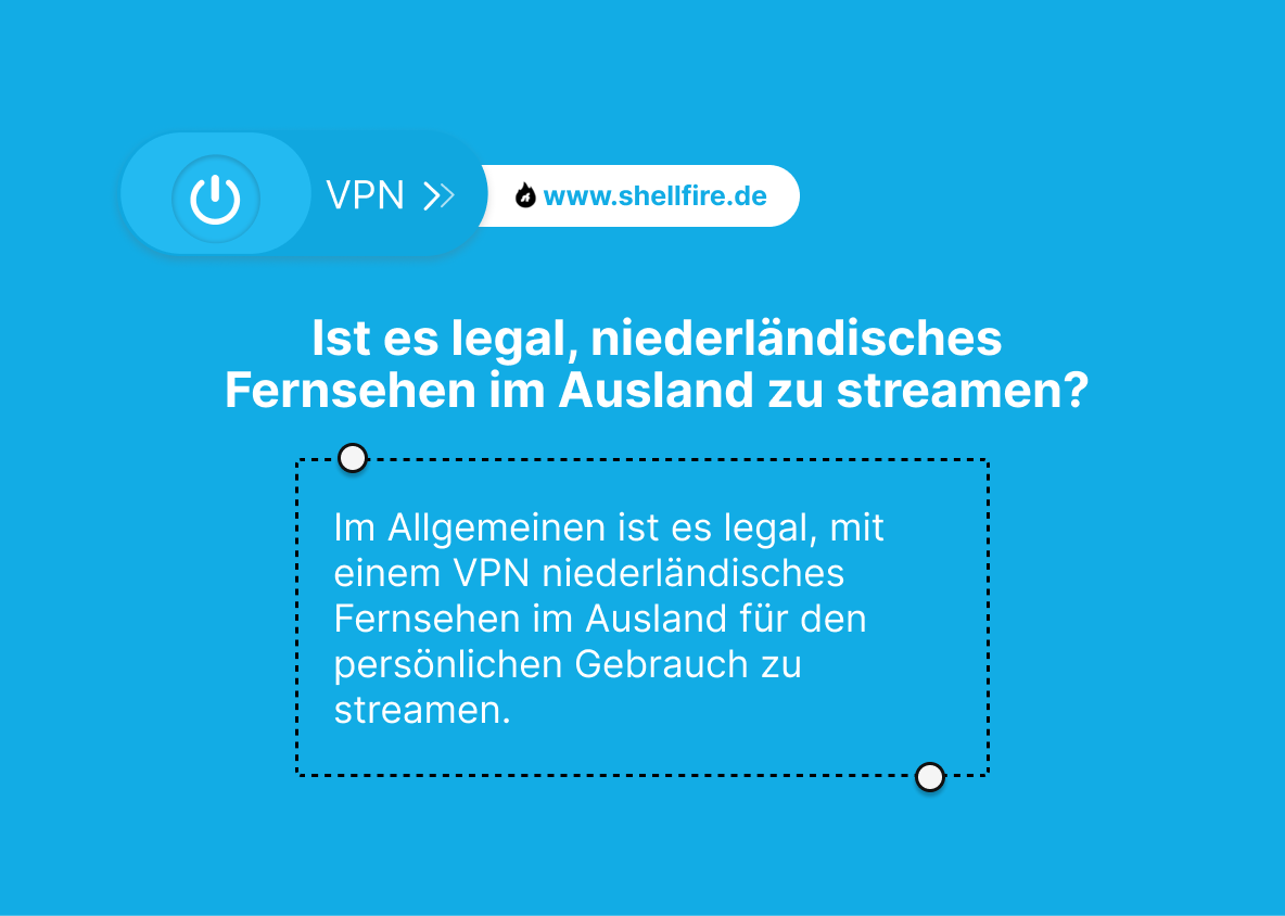 Legalität: Niederländisches Fernsehen im Ausland streamen